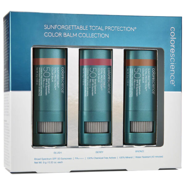 SUNFORGETTABLE TOTAL (BLUSH, BERRY, BRONZE) PROTECTION COLOR BALM SPF 50 COLLECTION